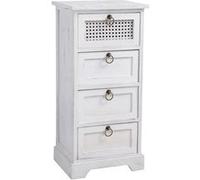 Chiffonnier IRMA, 4 tiroirs, blanc Blanc G