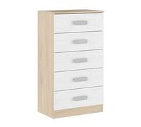 Chiffonnier , meuble de rangement coloris puccini, andersen- Longueur 60 x Profondeur 37,80 x Hauteur 108 cm - -