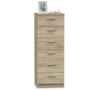 Chiffonnier Tibet Couleur Cambrian 6 tiroirs Commode Chambre de jeunesse Mariage Meuble 110 x 40 x 40 cm