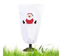 Chiffons anti-gel pour d'extérieur - Fermeture éclair - Protection solaire - Motif de Noël - Protection contre le gel | Pour rose, arbuste, potager, arbre, pelouse, cour, fruits