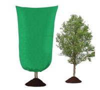 Chiffons antigel pour d'extérieur - Sac de protection contre le gel | Veste avec fermeture éclair et cordon de serrage pour temps froid pour terrasse, extérieur, arbre, fruitier, pelouse