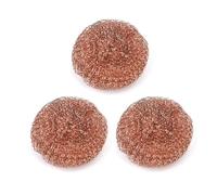 Lot de 3 chiffons de nettoyage en cuivre, tampons de nettoyage en cuivre, outils de nettoyage respectueux de l'environnement, tampons de vaisselle en cuivre, outils de nettoyage de cuisine