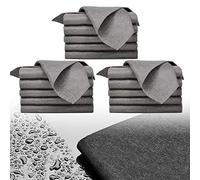 Chiffons de nettoyage en microfibre sans traces, chiffons de nettoyage magiques réutilisables en microfibre for vitres de voiture(15 Pcs,30 * 40cm)