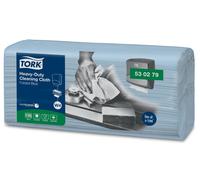 Tork Chiffon de Nettoyage Ultra-résistant bleu W4, robuste et absorbant, 1 x 105 chiffons, 530279