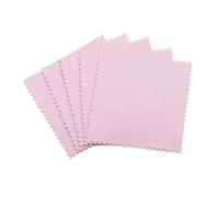 Chiffons de Nettoyage pour Bijoux Chiffon de polissage for argent, chiffon nettoyage, d'essuyage doux for outil bijoux en et or(Pink 8x8cm 50Pcs)