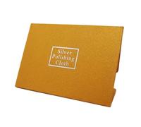 Chiffons de Nettoyage pour Bijoux Tissu de polissage Anti-ternissement for argent et or, outils bijouterie, nettoyage en Sterling, 100 pièces, 10x6,5 cm(Orange yellow)
