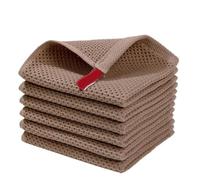 Chiffons De Nettoyage Serviette en coton doux et absorbant, chiffons de cuisine, nid d'abeille, serviette de lavage du visage respirante, chiffon de nettoyage ménager Chiffons Tout Usage(Coffee Towel,
