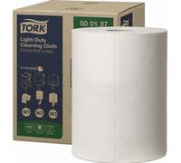 Chiffons de nettoyage TORK 500137 L.env.250 mmxl.env.315mm blanc 1 épaisseur 600 feuilles/rouleau TORK