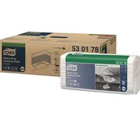 Chiffons de nettoyage TORK 530178 L430xl355ca.mm blanc 1 pli,plié Krt.TORK