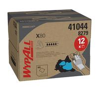 Chiffons de nettoyage WypAll X80 Power Clean 8279 - Chiffons réutilisables - 1 boîte BRAG de 160 chiffons absorbants blancs