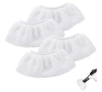 Chiffons de Rechange en Microfibre Accessoires Set,4 Pcs Bonnettes Microfibre Compatible pour Nettoyeur Vapeur SC2 SC3 SC4 SC5 Bonnettes pour Nettoyeur Vapeur, Bonnette Microfibre Chiffon pour Buse à