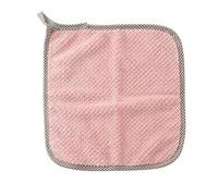 Chiffons d'essuyage Anti-graisse de cuisine, 8 pièces, chiffon nettoyage en microfibre Super absorbant efficace, vaisselle maison, serviette(Pink,8PC)