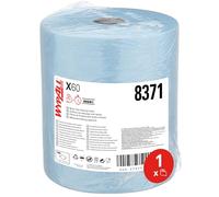 Chiffons en grand rouleau WypAll X60 General Clean 8371 - Chiffons de nettoyage bleus - 1 grand rouleau x 500 chiffons de nettoyage bleus, 1 épaisseur