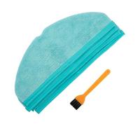 Chiffons En Microfibre Avec Brosse De Nettoyage, Compatible for Cecotec, Compatible for Conga, Appareils Électroménagers Robot 8090 Ultra / 9090 AI, Tissu(4 PACK)