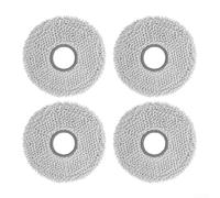 Chiffons en Microfibre Douce pour Robot Aspirateur | Compatible DJI Romo A2/P2, fixation sécurisée, nettoyage optimal, adapté sols durs(4pcs)