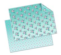 Chiffons en microfibres dans différentes combinaisons/lingettes lunettes/chiffons de nettoyage de lunettes avec motif (Paquet de 2, 30 x 40 cm, Flamingo)