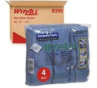 Chiffons en microfibres WypAll* 83620-8395- 1 paquet de 6 chiffons, bleus