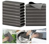 Chiffons Microfibre Magiques sans Traces Lot de 8 Lavettes paisses Rutilisables pour Vitres Miroirs Voitures multicolore EPONGE