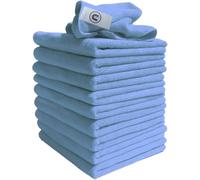 Chiffons Microfibre similaire à Exel Magic Nettoyage Vêtements- Sans Produits Chimiques nettoyage. Grand Super Doux Premium Fibre,Lavable Tissu Duster pour voiture,Moto,Domestique - Bleu, 40 x 40 cm