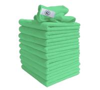 Chiffons Microfibre similaire à Exel Magic Nettoyage Vêtements- sans Produits Chimiques Nettoyage. Grand Super Doux Premium Fibre,Lavable Tissu Duster pour Voiture,Moto,Domestique - Vert, 40X40cm