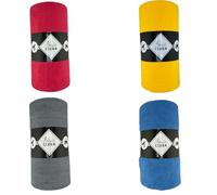 Chiffons microfibres de nettoyage en rouleau - Chiffon microfibre Réutilisable, Déchirable et Sans Peluche pour Nettoyage Multi-Usages - Rouleau de 75 chiffons microfibre 30x30cm - Panaché - Lot de 4