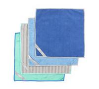 Chiffons Microfibres Multipurpose Beldray Anti-Bac - Lot de 4 Chiffons Lavables pour Cuisine, Salle de Bain, Voiture, Réutilisables, Comprend des Chiffons Général, Texturé, Moelleux et Soyeux