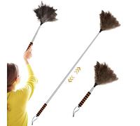 Chiffons Poussière Extensible pour Nettoyage,Outil de 155 cm pour Électroménagers et Surfaces | Plumeau Anti-Statique Pour Enlèvement Des Poils D'Animaux Et Nettoyage De Voiture, Fenêtre, Plafond, Cam