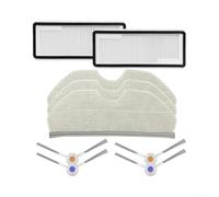 Chiffons Vadrouille Microfibre pour narwal pour freo pour X Plus | Compatible pour freo pour X Ultra, brosses latérales efficaces, nettoyage profond des coins, matériaux résistants