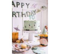 Chiffre 1 bougie d'anniversaire, bleu clair, 5,5cm