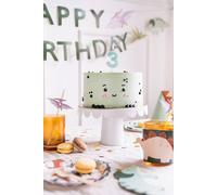 Chiffre 3 Bougie d'anniversaire, bleu clair, 5,5cm