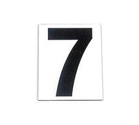 Chiffre 7 MAGNÉTIQUE Noir sur Fond Blanc 15CM DE Hauteur