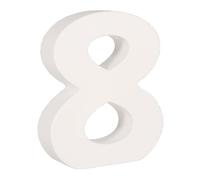 Chiffre 8 Mdf Blanc 11 Cm