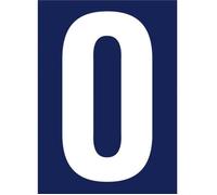 Chiffre adhésif N° rue 0 sur carte