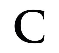 Chiffre Adhésif - Numéro de Boite aux Lettres en Plexi - Lettre C - Hauteur : 10 cm - Coloris Noir - Plexiglass - Chiffres Boites aux Lettres - Numérotation - Double face au dos
