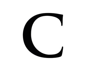 Chiffre Adhésif - Numéro de Boite aux Lettres en Plexi - Lettre C - Hauteur : 7 cm - Coloris Noir - Plexiglass - Chiffres Boites aux Lettres - Numérotation - Double face au dos