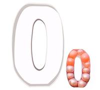 Chiffre Anniversaire Geant,Ballon Arch Stand, Numéros de carton de 2,4 pieds Stand Numéro réutilisable 0 Frame de ballon Marquee Light Up Numbers for Birthday Wedding Party Decor