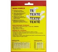 Chiffre autocollant sur planche en plastique G