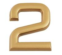 Chiffre de rue à coller modèle "2" en polychlorure de vinyle (PVC) Chapuis H.37 mm