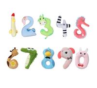 Chiffre en Peluche | Lot de 10 Pendentifs Tridimensionnels Doux et Câlins,Peluche chiffres 0-9 pour enfant | pour salon, chambre, bureau, table, nursery, petite amie, épouse, amie, sœur, fille, enfant