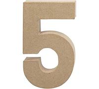 Creative Chiffre grand 5 – Hauteur 20,5 cm – 1 pièce