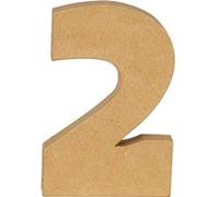 Chiffre kraft 20 cm - 2 - Décopatch G