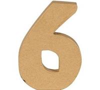 Chiffre kraft 20 cm - 6 - Décopatch G