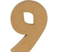 Chiffre kraft 20 cm - 9 - Décopatch G