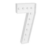 Chiffre Lumineux Geant,Chiffre Anniversaire Geant Lumineux 2000-3000k NuméRo Led éClairé 0/1/2/3/4/5/6/7/8/9 Kt Panneau -100 * 48cm,Pour FêTe D'Anniversaire,Anniversaire (7)