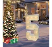 Chiffre Lumineux Geant Numéros Lumineux LED Chiffre Anniversaire Lights Décoration 2000-3000K Chiffres Lumineux Lettres,Pour Graduation, Mariage, Fête d'anniversaire (5)
