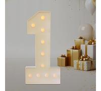 Chiffre Lumineux Geant Numéros Lumineux LED Chiffre Anniversaire Lights Décoration 2000-3000K Chiffres Lumineux Lettres,Pour Graduation, Mariage, Fête d'anniversaire (1)