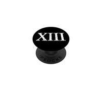 Chiffre Romain 13 XIII Treize PopSockets PopGrip Adhésif