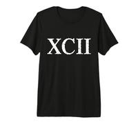 Chiffre Romain 92 XCII ~ Quatre-Vingt-dix Deux T-Shirt Haut de Gamme