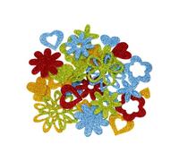 Chiffre scintillant cœur étoile autocollant mousse autocollant pour enfants art artisanat scrapbooking décoration d'anniversaire chiffre pour enfants