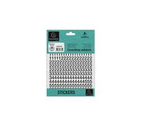 EXACOMPTA Pochette de chiffres adhésifs noirs 0-9 10 mm - Noir